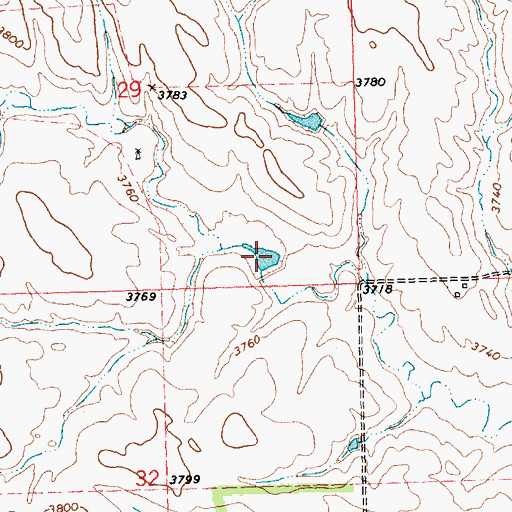 Topographic Map of Holzberger Reservoir, NE