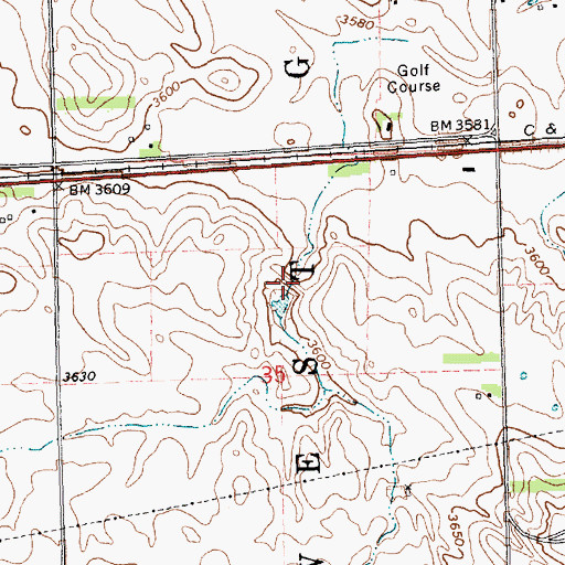 Topographic Map of Antelope Creek Dam 20-A, NE