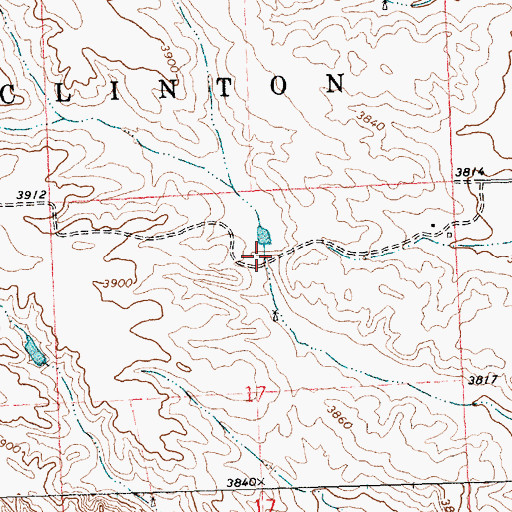 Topographic Map of Frank Dam, NE