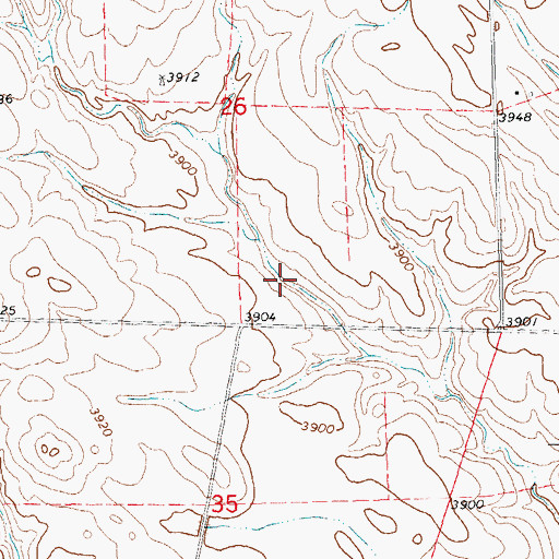 Topographic Map of Davis Reservoir, NE