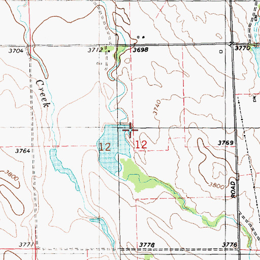Topographic Map of Squaw Creek Dam, NE