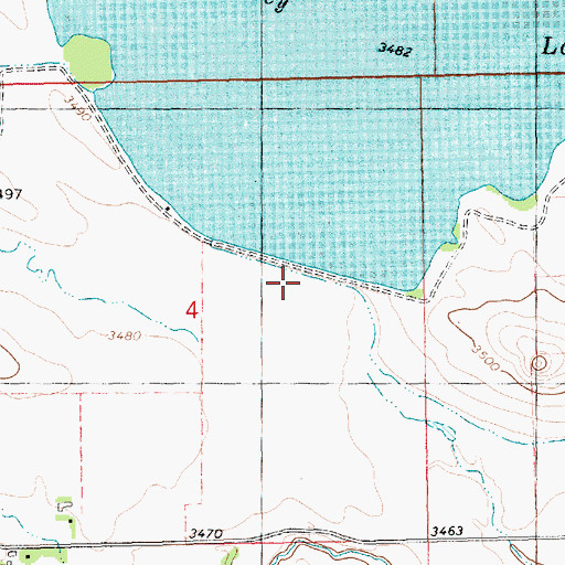 Topographic Map of Whitney Dam Number 1, NE
