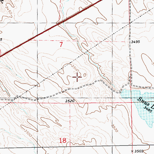 Topographic Map of Norman Reservoir, NE