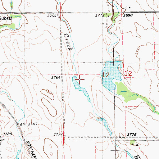 Topographic Map of McDowell Dam Number 1, NE