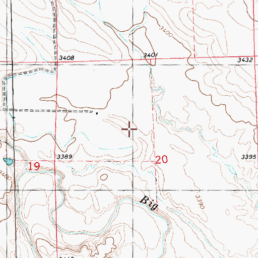 Topographic Map of Baldwin Reservoir, NE