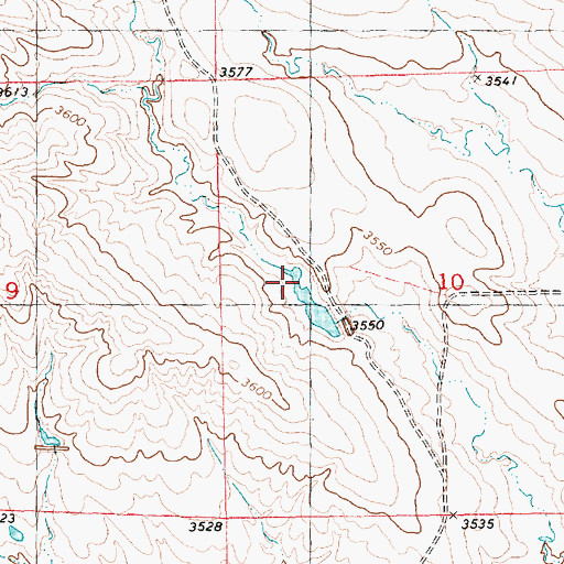 Topographic Map of Bauer Reservoir, NE