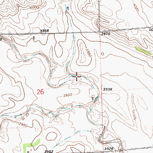 Topographic Map of Anderson Reservoir, NE