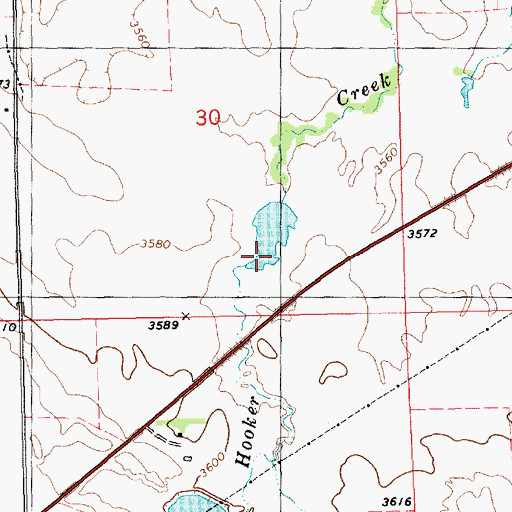 Topographic Map of Souther Reservoir, NE