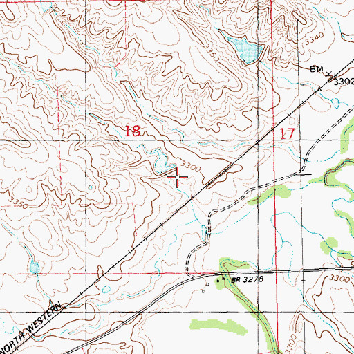 Topographic Map of Fox Dam, NE