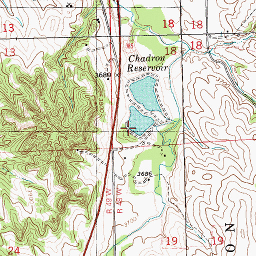 Topographic Map of Chadron Dam Number 2, NE