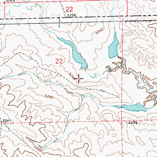 Topographic Map of Ormesher Dam, NE