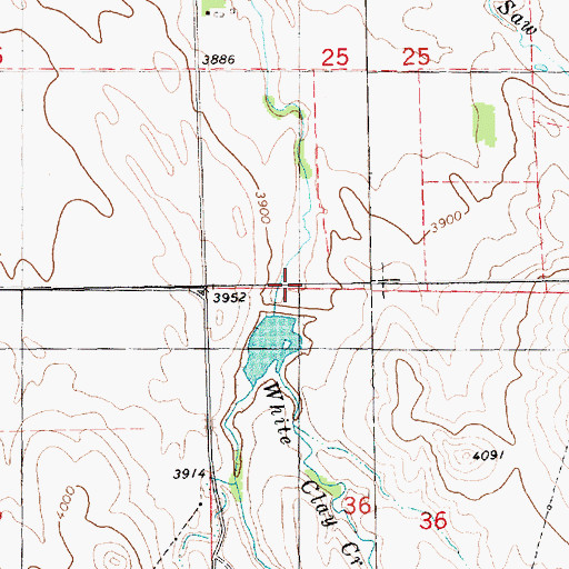 Topographic Map of Dodd Dam, NE