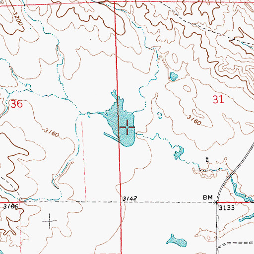 Topographic Map of Jones Dam, NE