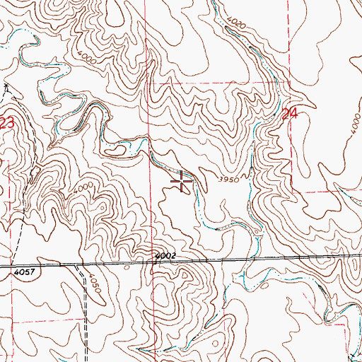 Topographic Map of Mirage Flats Reservoir, NE
