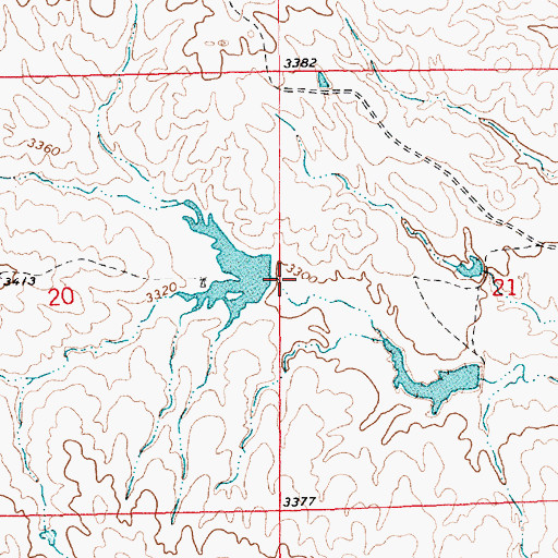 Topographic Map of Gorr Dam Number 3, NE