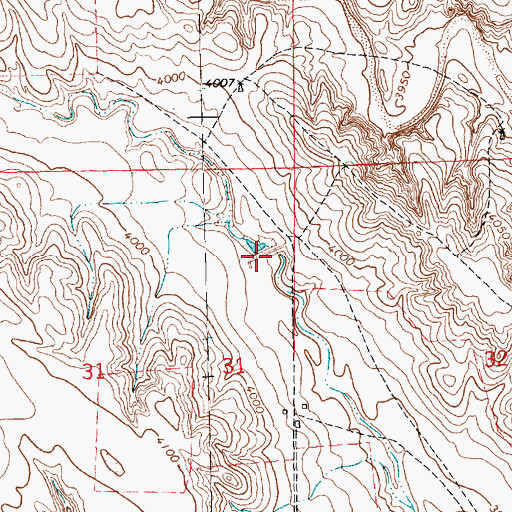 Topographic Map of Hoatson Dam, NE