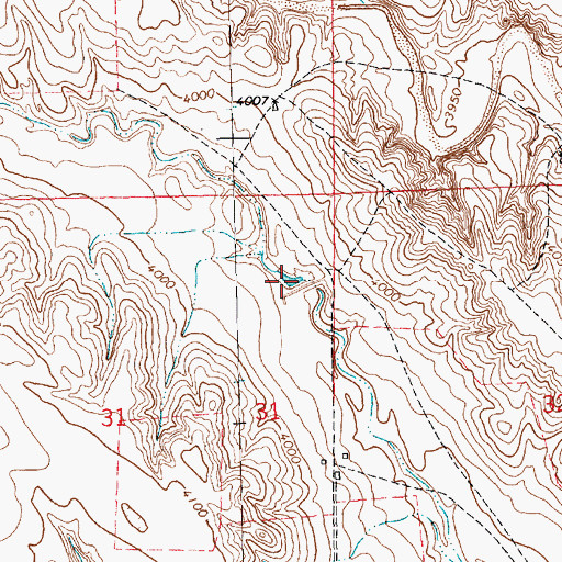 Topographic Map of Hoatson Reservoir, NE