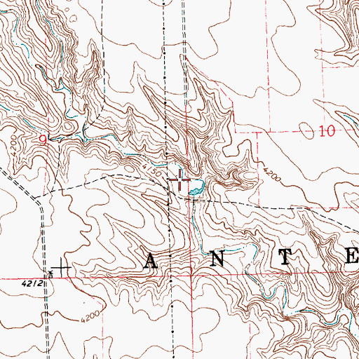 Topographic Map of Steffensen Reservoir, NE