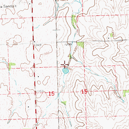 Topographic Map of Upper Salt Creek Dam 11-4, NE