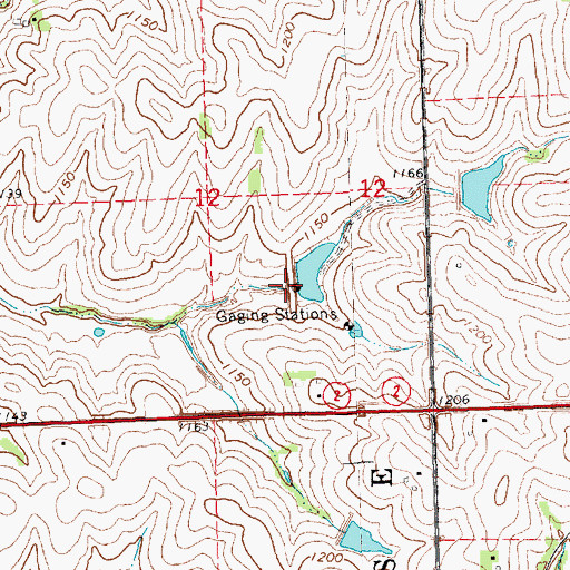 Topographic Map of Brownell Creek Dam 1-A, NE