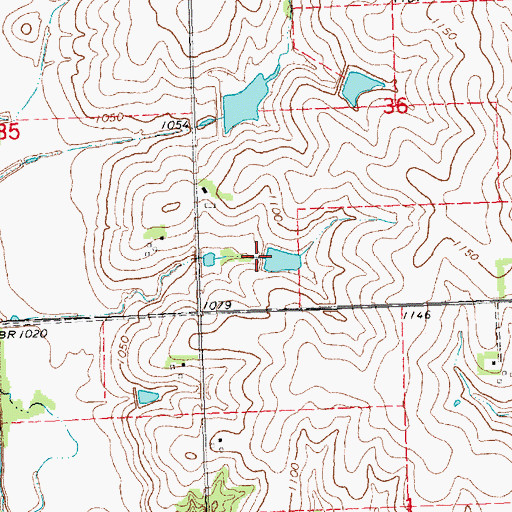 Topographic Map of Brownell Creek Dam 4-1, NE