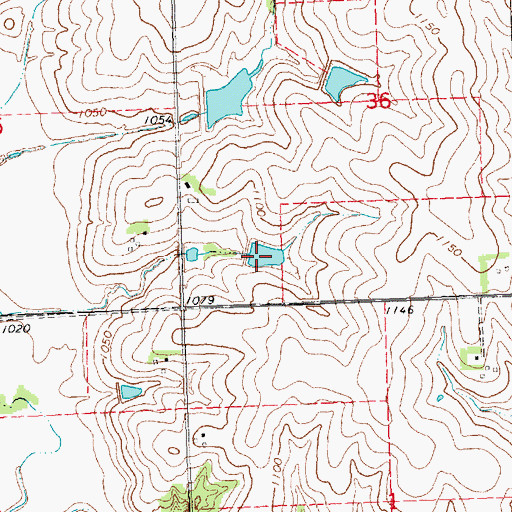 Topographic Map of Brownell Creek Reservoir 4-1, NE
