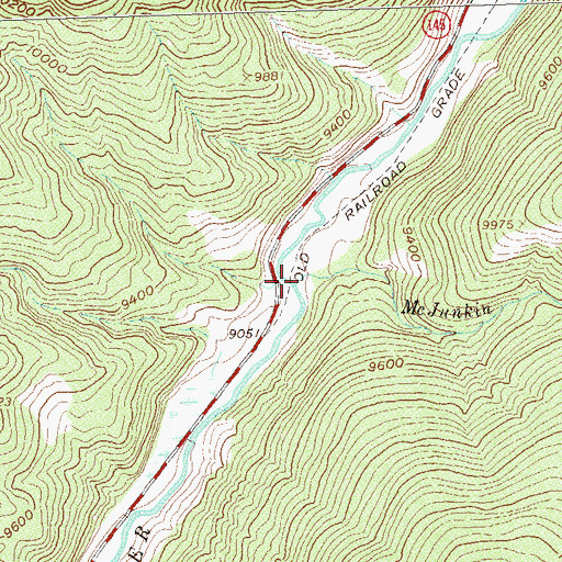 Topographic Map of McJunkin Creek, CO