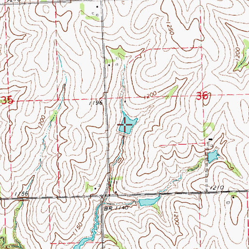 Topographic Map of Brownell Creek Reservoir 7-A, NE