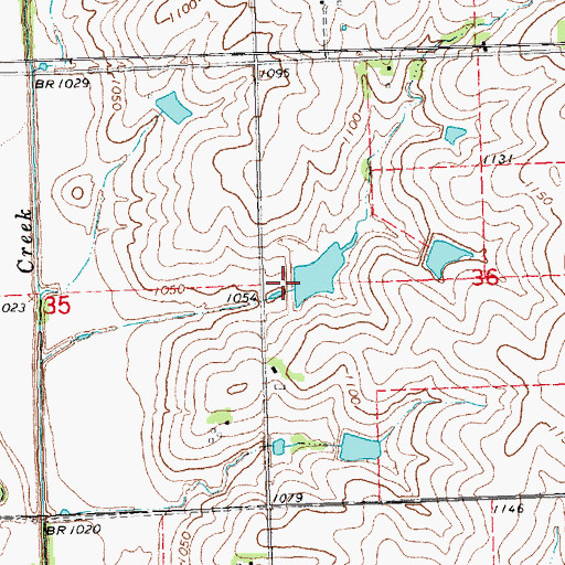 Topographic Map of Brownell Creek Dam 13-6, NE