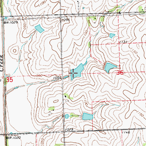 Topographic Map of Brownell Creek Reservoir 13-6, NE