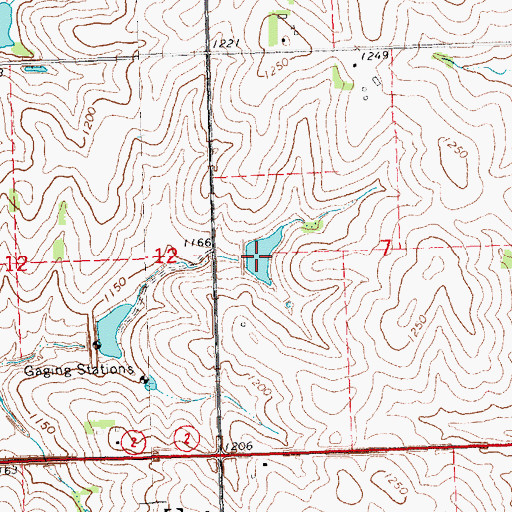 Topographic Map of Brownell Creek Reservoir 1-1, NE