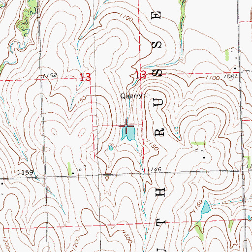 Topographic Map of Brehm Dam, NE