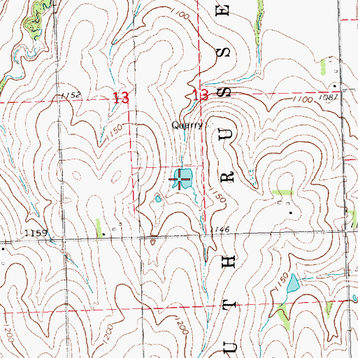 Topographic Map of Brehm Reservoir, NE
