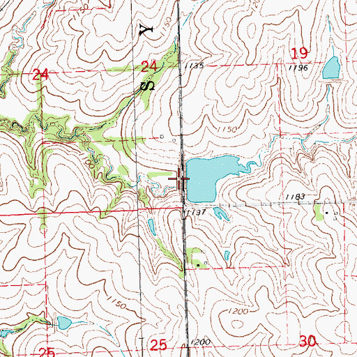 Topographic Map of Brownell Creek Dam 16-A, NE