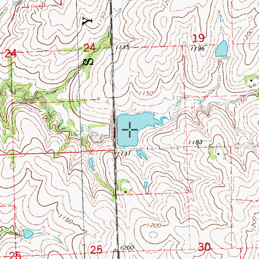 Topographic Map of Brownell Creek Reservoir 16-A, NE