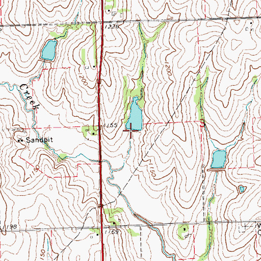 Topographic Map of Brownell Creek Dam 11-6, NE