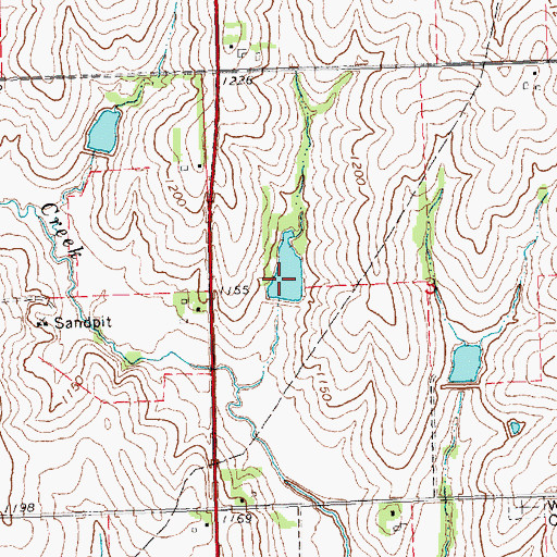 Topographic Map of Brownell Creek Reservoir 11-6, NE