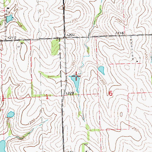 Topographic Map of Wilson Creek Dam 2-6, NE