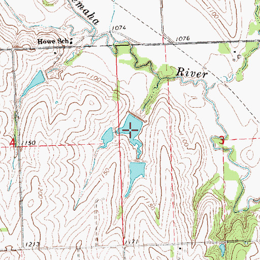 Topographic Map of Wilson Creek Reservoir 2-2, NE
