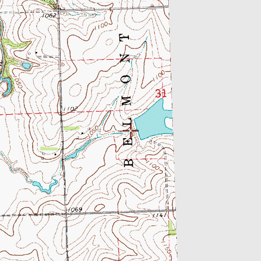 Topographic Map of Wilson Creek Dam 1-F, NE