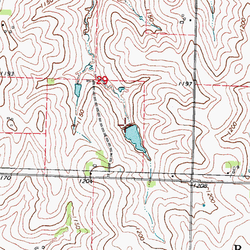 Topographic Map of Wilson Creek Dam 5-5, NE