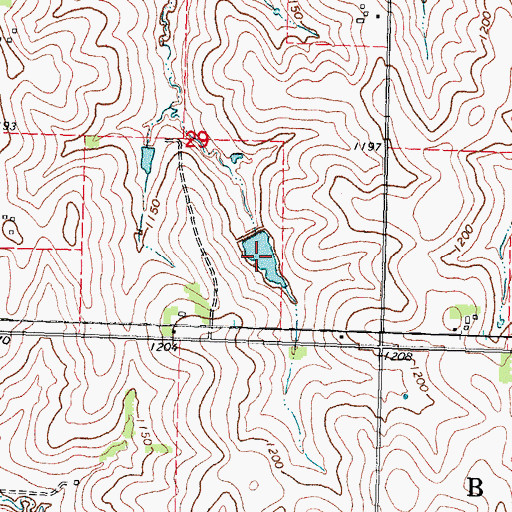 Topographic Map of Wilson Creek Reservoir 5-5, NE