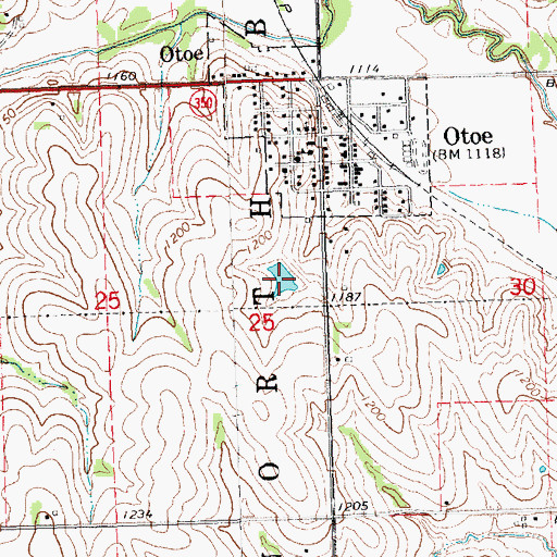 Topographic Map of Wilson Creek Reservoir 2-N, NE