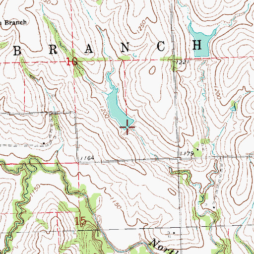 Topographic Map of Wilson Creek Dam 12-9B, NE