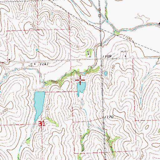 Topographic Map of Wilson Creek Dam 2-H, NE