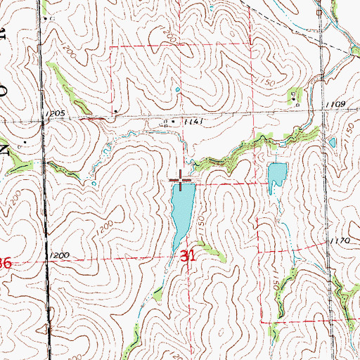 Topographic Map of Wilson Creek Dam 2-J, NE