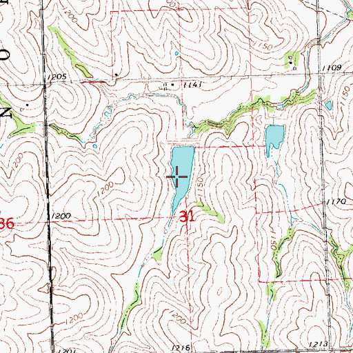 Topographic Map of Wilson Creek Reservoir 2-J, NE