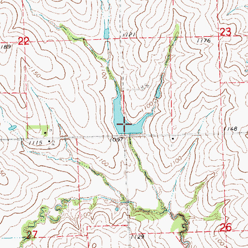 Topographic Map of Wilson Creek Reservoir 4-15, NE