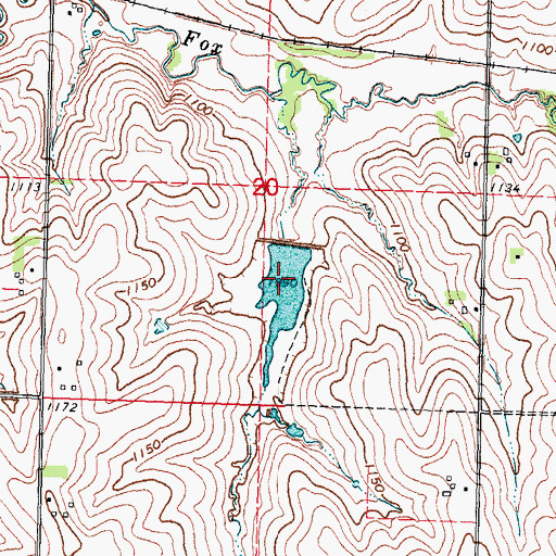 Topographic Map of Wilson Creek Reservoir 5-C, NE