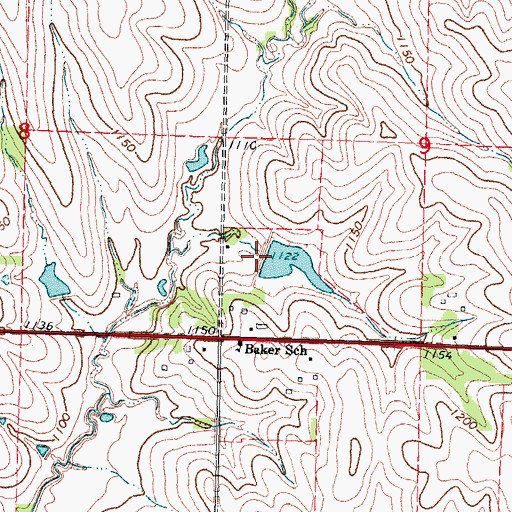 Topographic Map of Wilson Creek Dam 6-8, NE